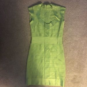 Green bandage dress